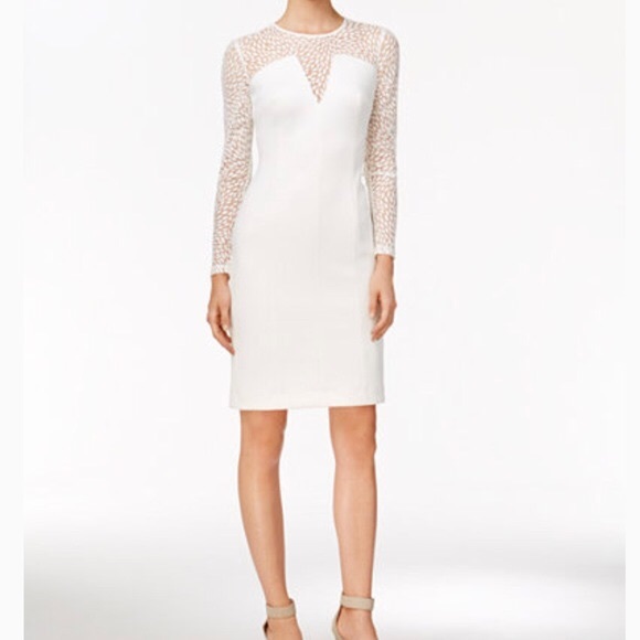 Calvin Klein Dresses & Skirts - Calvin Klein Women’s White lace dress size 16